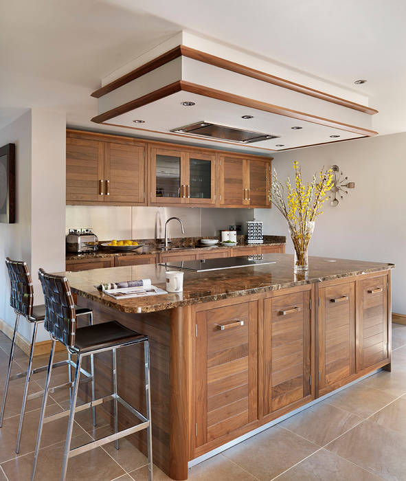 Grosvenor | Walnut And Marble Elegance Davonport Modern Kitchen Wood Wood effect