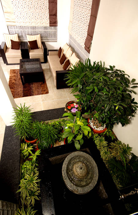 The pleasing element Sanskriti Architects Eclectic style corridor, hallway & stairs