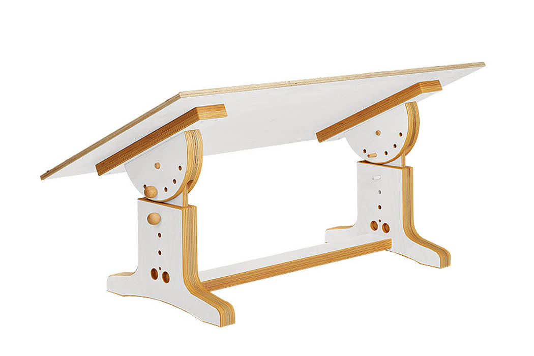 Schreibtisch höhenverstellbar, Tischlerei Schade Tischlerei Schade Modern style study/office Engineered Wood Transparent Desks