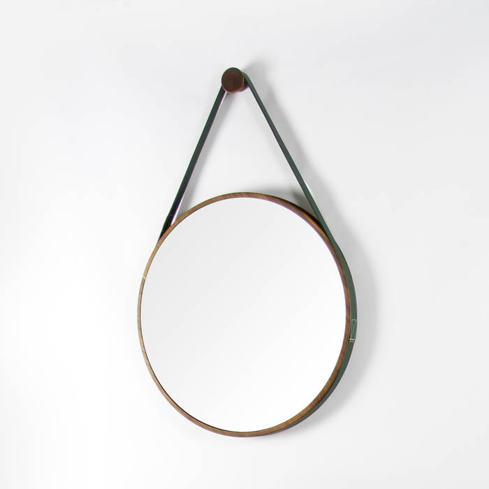 Loop Mirror Noble and Wood Koridor & Tangga Klasik Kayu Wood effect Accessories & decoration