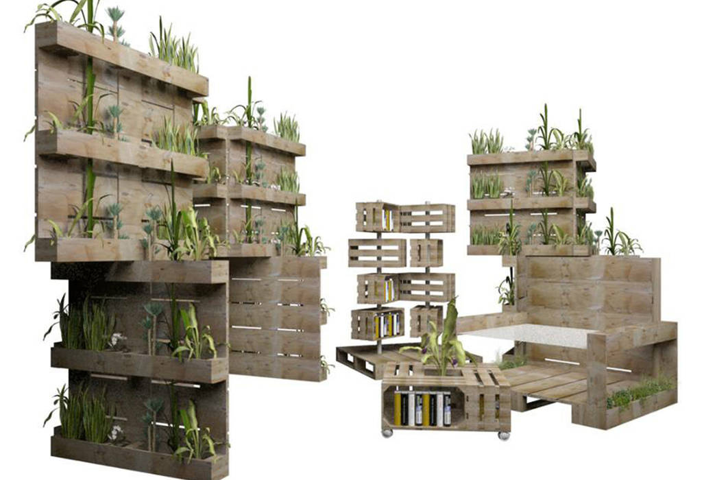 Mobilario de descanso Punto Libre Arquitectura Jardines de estilo ecléctico Mobiliario