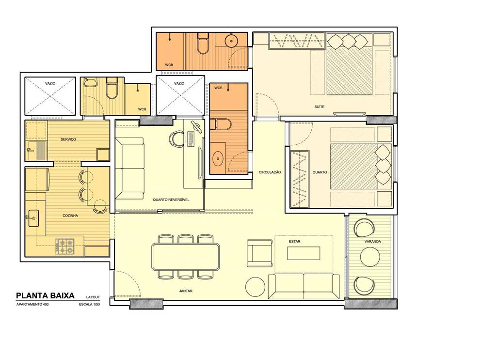 Apartamento MC Martins Lucena Arquitetos