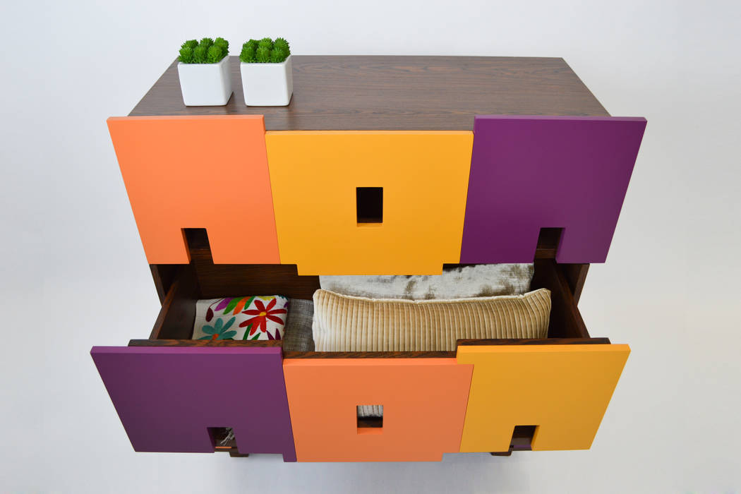 GUARDAJUATO by APOTEMA APOTEMA Estudio de Diseño Dormitorios modernos Tablero DM Armarios y cómodas