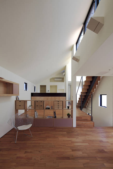 桜坂の家, Ｕ建築設計室 Ｕ建築設計室 Modern living room