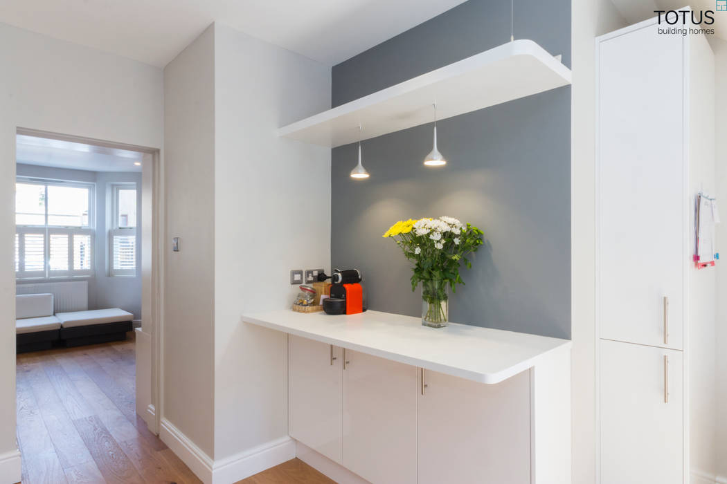 Basement with Light well, Clapham SW11, TOTUS TOTUS Moderne keukens