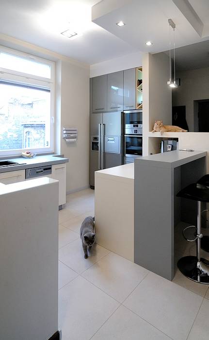 Apartament w sercu Krakowa , ARTEMA PRACOWANIA ARCHITEKTURY WNĘTRZ ARTEMA PRACOWANIA ARCHITEKTURY WNĘTRZ Modern kitchen