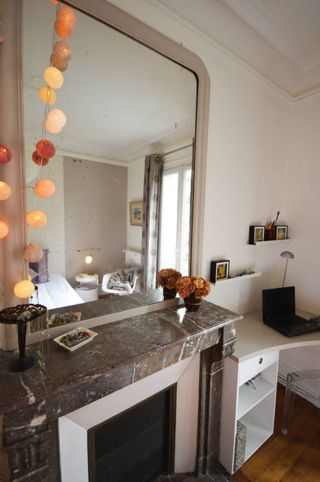 Chambre romantique et design - appartement haussmannien, Parisdinterieur Parisdinterieur