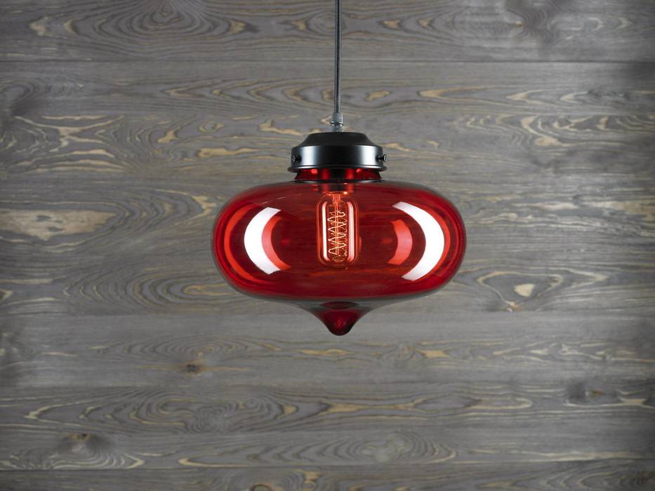 LONDON LOFT NO.1R–PENDANT LIGHTING Altavola Design Sp. z o.o. Moderne woonkamers Glas Verlichting