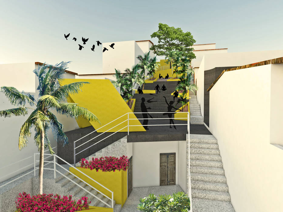 Plaza Josefa Ortiz, Taller/MT Taller/MT Modern style gardens