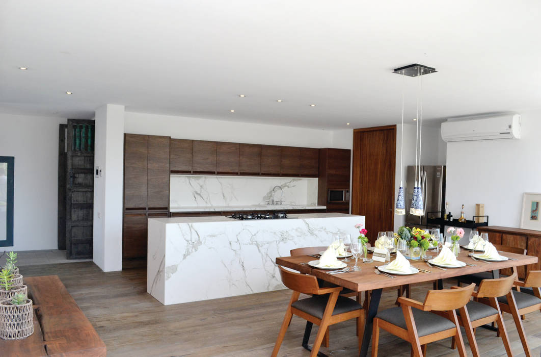 CASA DEL ÁRBOL, OBRA BLANCA OBRA BLANCA Kitchen