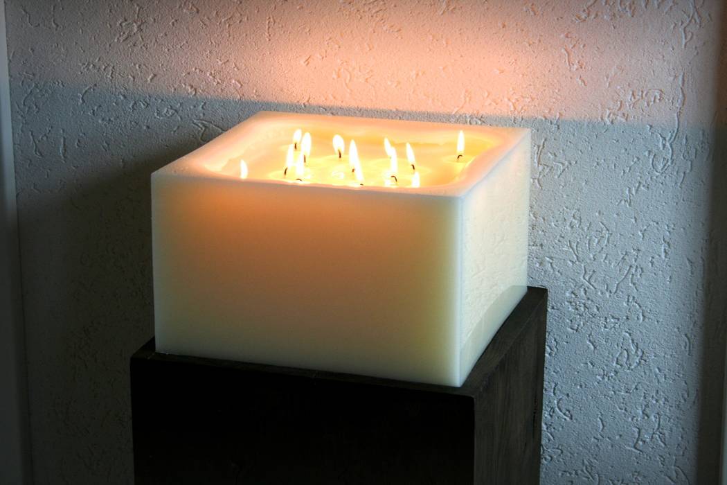 Mehrdochtkerze, Kerze, 13 Dochte, Polarlichter-Kerzen Polarlichter-Kerzen Living roomAccessories & decoration Beige