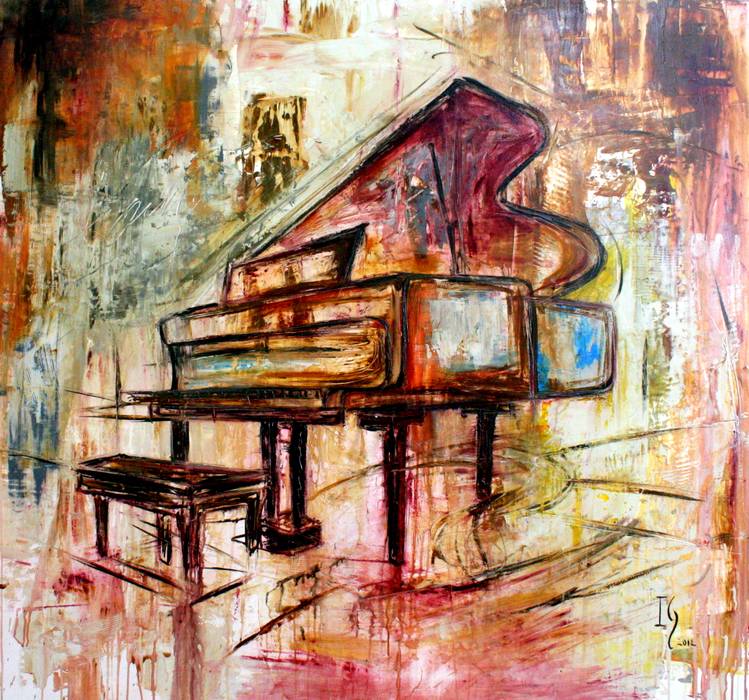 Obras de Música , Galeria Ivan Guaderrama Galeria Ivan Guaderrama Otros espacios Arte artes cristiano pintura pinturas escaleras paredes cuarto colorido abstracto moderno ivanguaderrama galeria contemporaneo original diseño mexicano piano instrumento instrumentos,Piezas de Arte