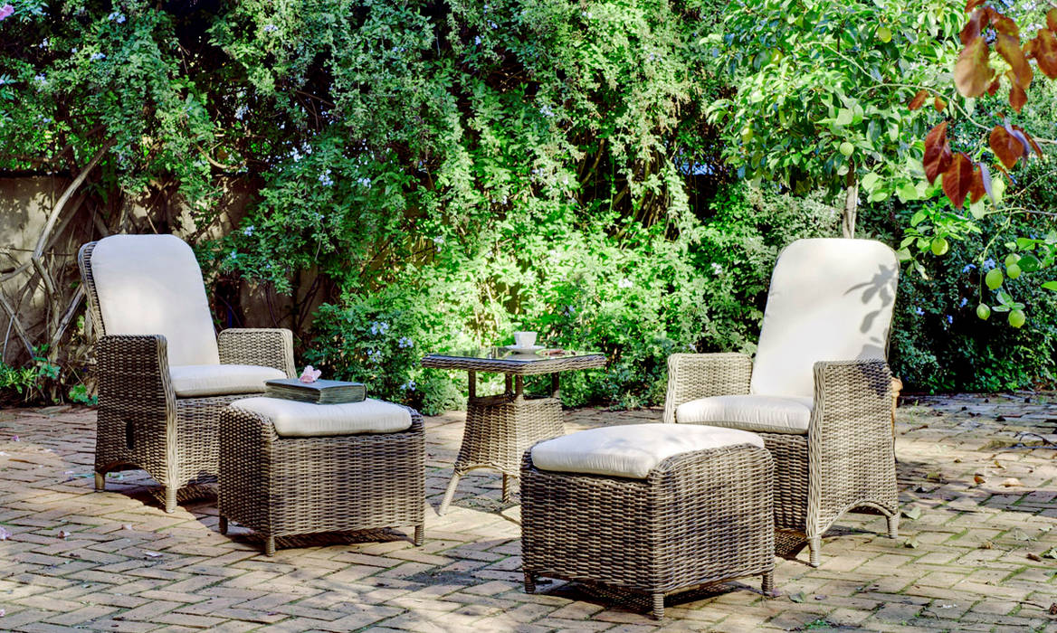 SET MEDULA BORSALINO 50/2 + 2RS + C, Hevea Hevea Classic style gardens Synthetic Brown Furniture