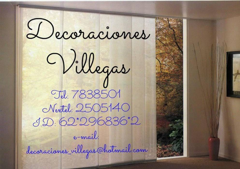 Persianas y pisos para todos los espacios, Decoraciones villegas Decoraciones villegas Modern Yatak Odası Aksesuarlar & Dekorasyon