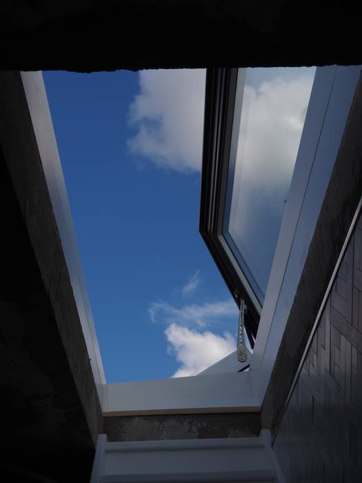 No visible framework from the inside - Sky View Only Glazing Vision Ausgefallener Balkon, Veranda & Terrasse Glas