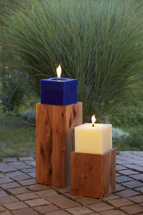 Outdoorkerze, 15 x 15 x 12 cm, Polarlichter-Kerzen Polarlichter-Kerzen Giardino moderno Accessori & Decorazioni
