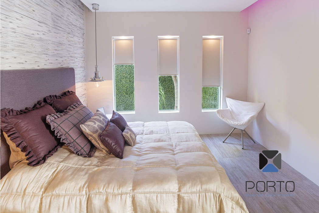 Cuartos de estilo por porto arquitectura + diseño de interiores | homify Cuartos de estilo por porto arquitectura + diseño de interiores | homify