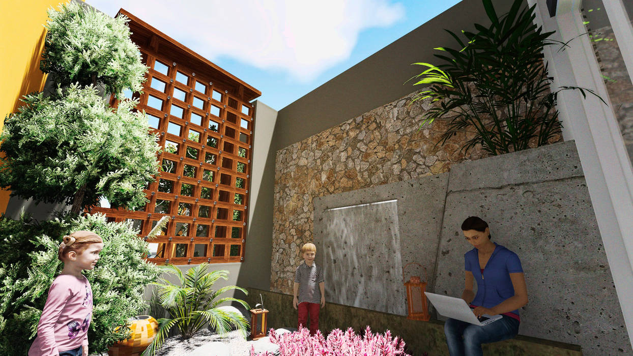 Casa AM Módulo 3 arquitectura Jardines modernos: Ideas, imágenes y decoración