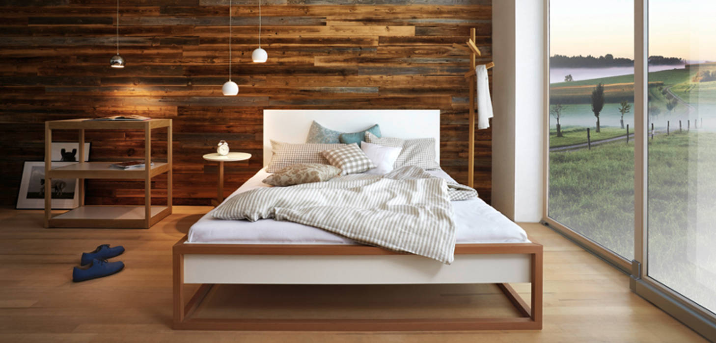 Bett Nanna Von Puhringer Gmbh Co Kg Mobellinie Minimalistisch Holz Holznachbildung Homify