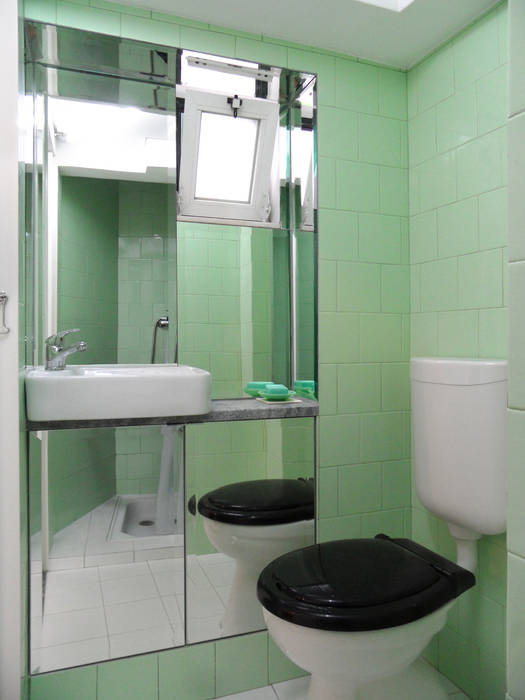 Remodelação T1 Alojamento Local . Alfama, atelier B-L atelier B-L Mediterranean style bathrooms