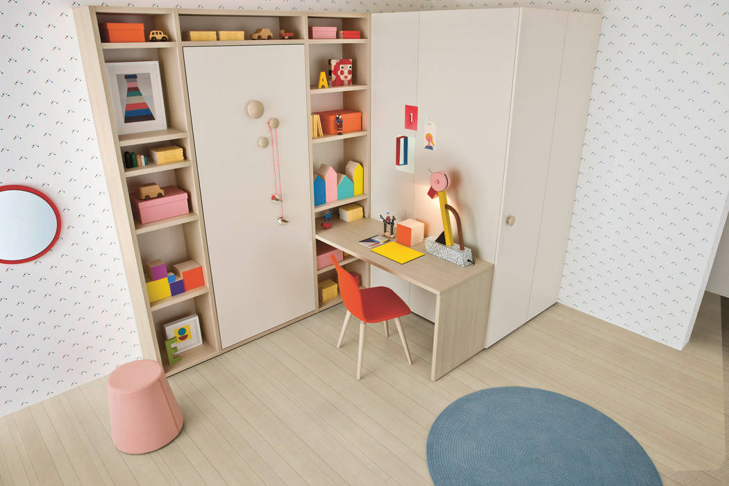 NIDI MOOVING : idee salvaspazio ROOM#4, Nidi Nidi Modern nursery/kids room Beds & cribs