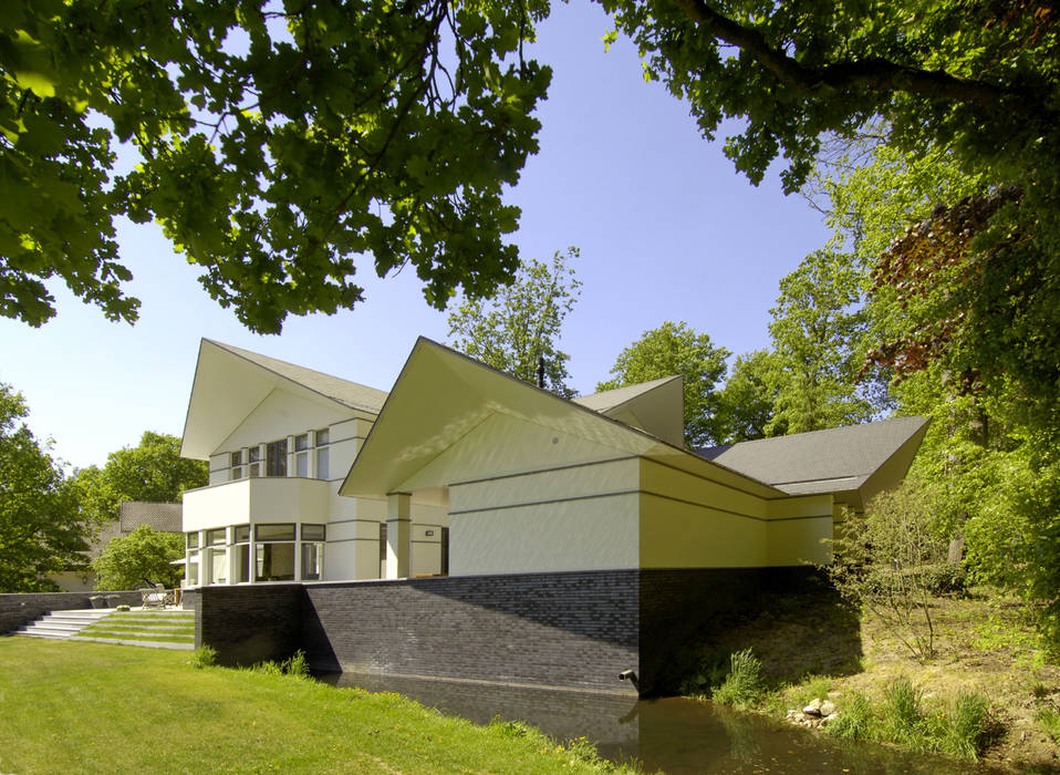 Luxe villa in Velp, Van Hoogevest Architecten Van Hoogevest Architecten Moderne huizen
