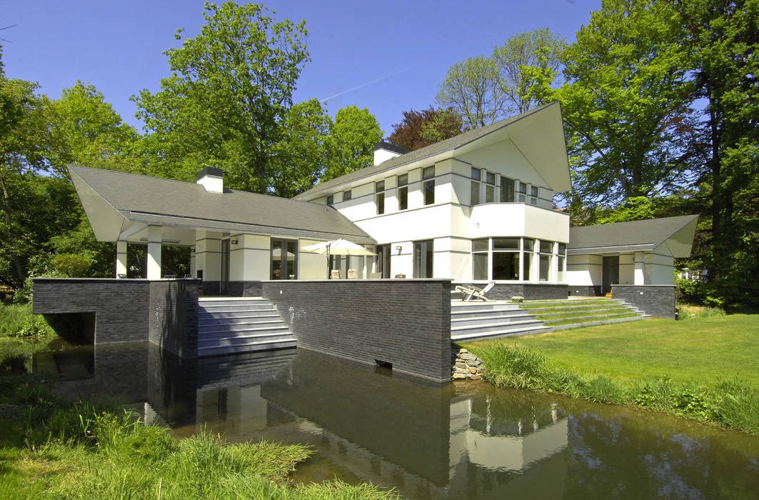 Luxe villa in Velp, Van Hoogevest Architecten Van Hoogevest Architecten Modern Houses