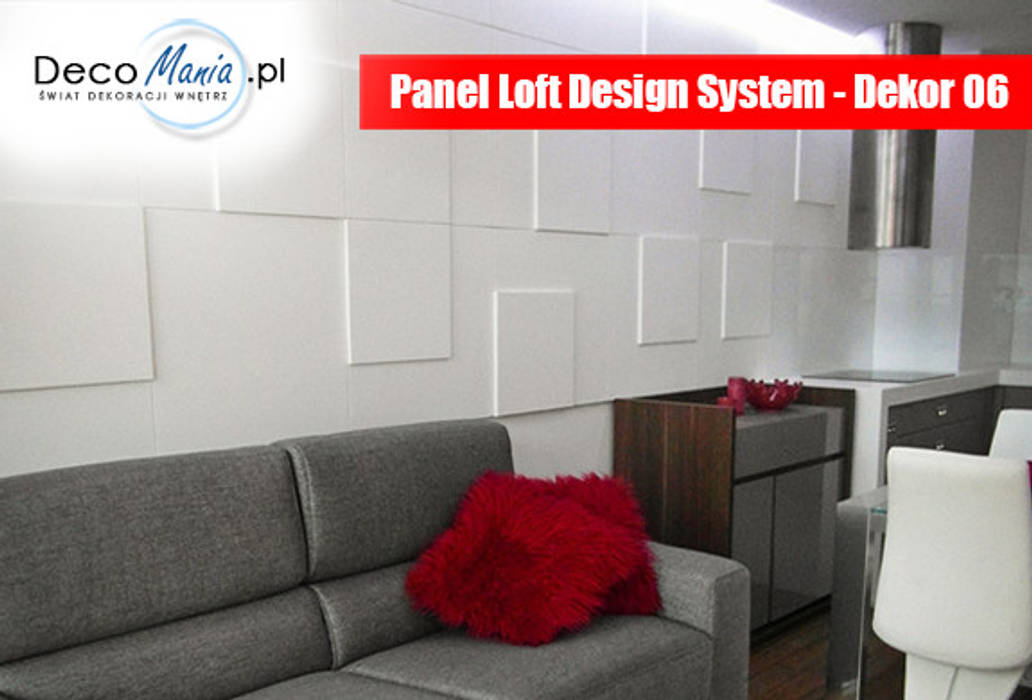 Panele gipsowe 3D Loft Design System, Dekory 1-10 DecoMania.pl Nowoczesne ściany i podłogi