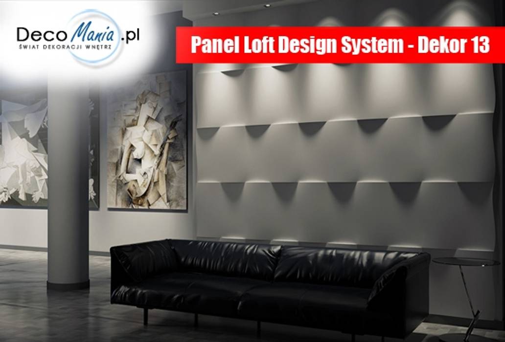 Panele gipsowe 3D Loft Design System, Dekory 11-20 DecoMania.pl Nowoczesne ściany i podłogi