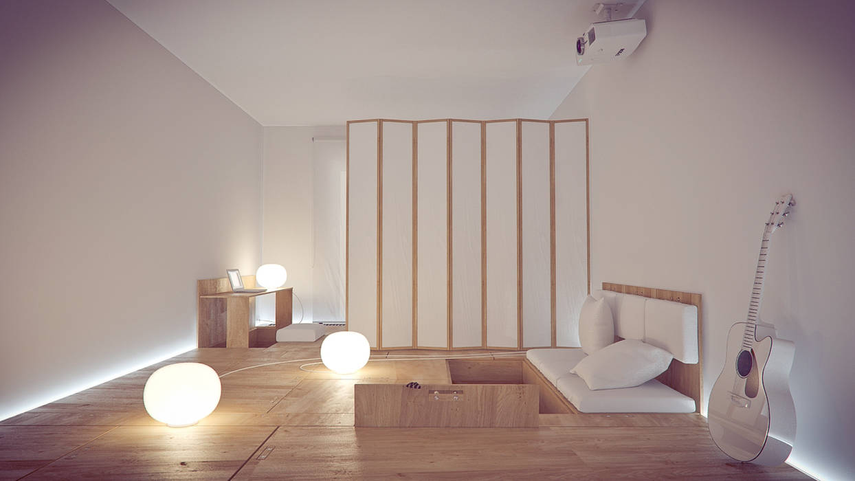 интерьер TRANSFIGURATOR, YOUR PROJECT YOUR PROJECT Minimalistische woonkamers