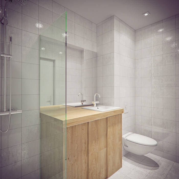 интерьер TRANSFIGURATOR, YOUR PROJECT YOUR PROJECT Minimalist style bathrooms