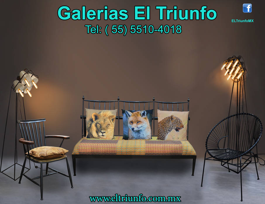 Galerías El Triunfo, GALERIAS EL TRIUNFO SA DE CV GALERIAS EL TRIUNFO SA DE CV Salones modernos Salas y sillones
