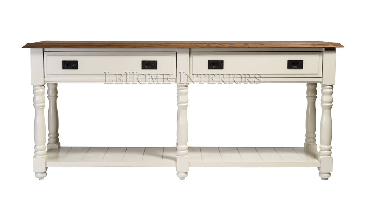 Консоль Keywest Console Table K003 LeHome Interiors Коридор, прихожая и лестница в стиле кантри Дерево Эффект древесины Полки и комоды
