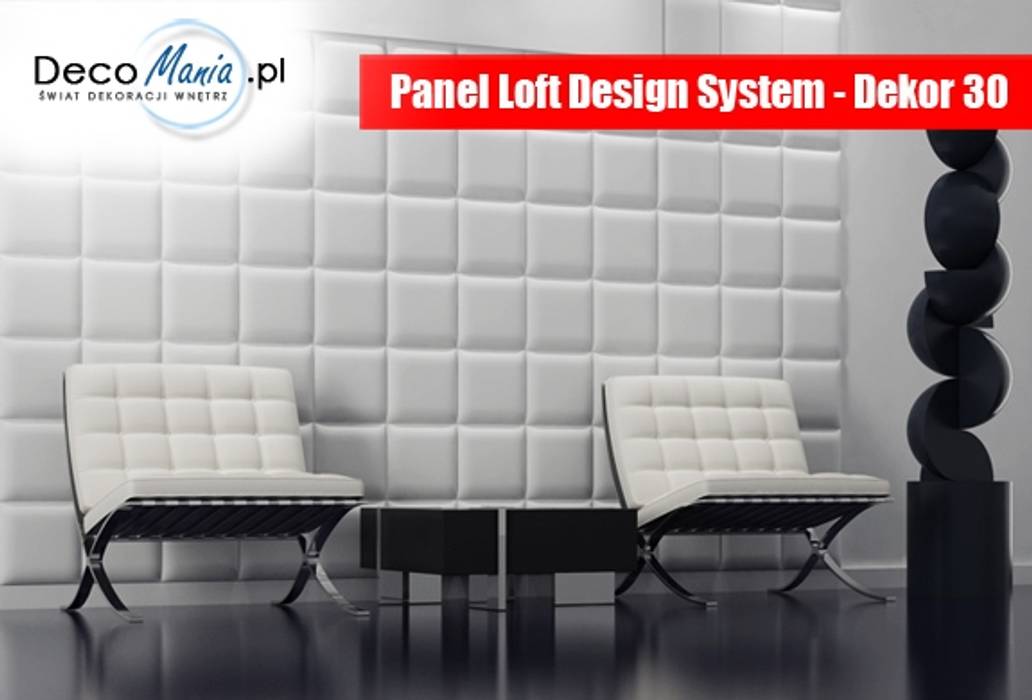 Panele gipsowe 3D Loft Design System, Dekory 21-30 DecoMania.pl Nowoczesne ściany i podłogi