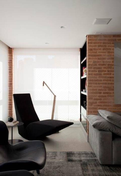 Ap. adaptado - cadeirante, Marcelo Rosset Arquitetura Marcelo Rosset Arquitetura Salas de estar modernas
