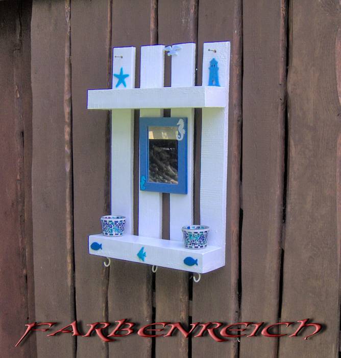 Regal / spiegel aus holzpalette farbenreich badezimmerspiegel | homify