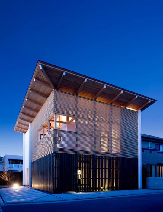 saijo house, 髙岡建築研究室 髙岡建築研究室 Casas de estilo asiático Madera Acabado en madera