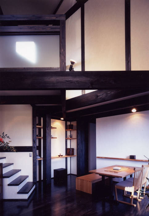 misawa house, 髙岡建築研究室 髙岡建築研究室 和風デザインの ダイニング