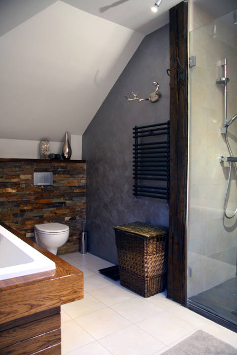 Wnętrza domu jednorodzinnego , ER DESIGN ER DESIGN 現代浴室設計點子、靈感&圖片
