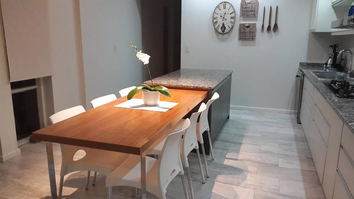 Reforma de Comedor, CASA LEIRO CASA LEIRO ห้องครัว