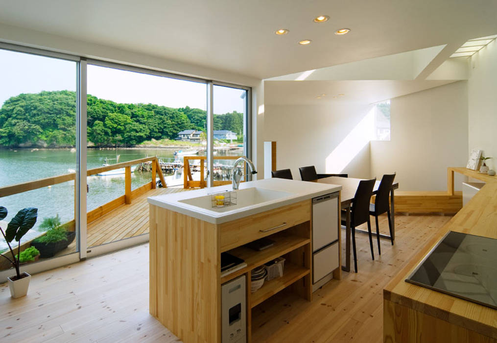 ハマノイエ, 関建築設計室 / SEKI ARCHITECTURE & DESIGN ROOM 関建築設計室 / SEKI ARCHITECTURE & DESIGN ROOM Modern kitchen