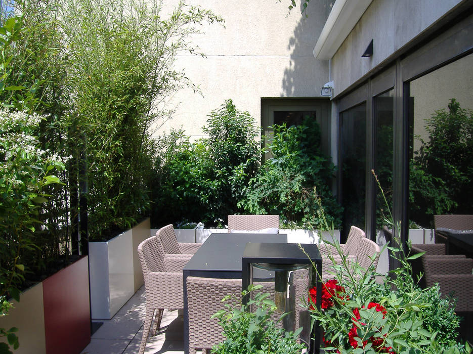 Bacs Image'In : Aménagement balcon - terrasse sur mesure ATELIER SO GREEN Balcon, Veranda & Terrasse modernes