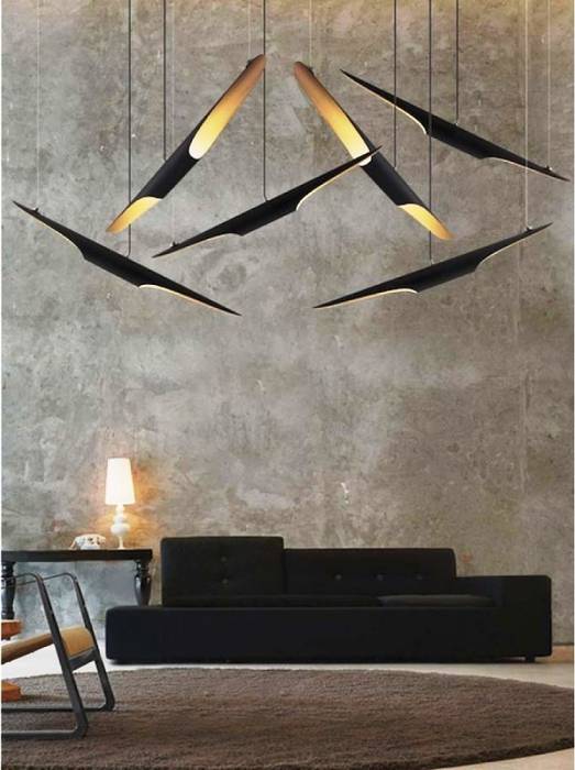 Iluminação de interiores, 4 home store 4 home store 모던스타일 거실 알루미늄 / 아연 조명