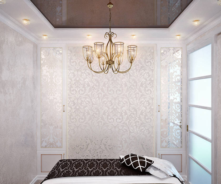 Французский стиль для современной спальни, Студия дизайна ROMANIUK DESIGN Студия дизайна ROMANIUK DESIGN Chambre moderne