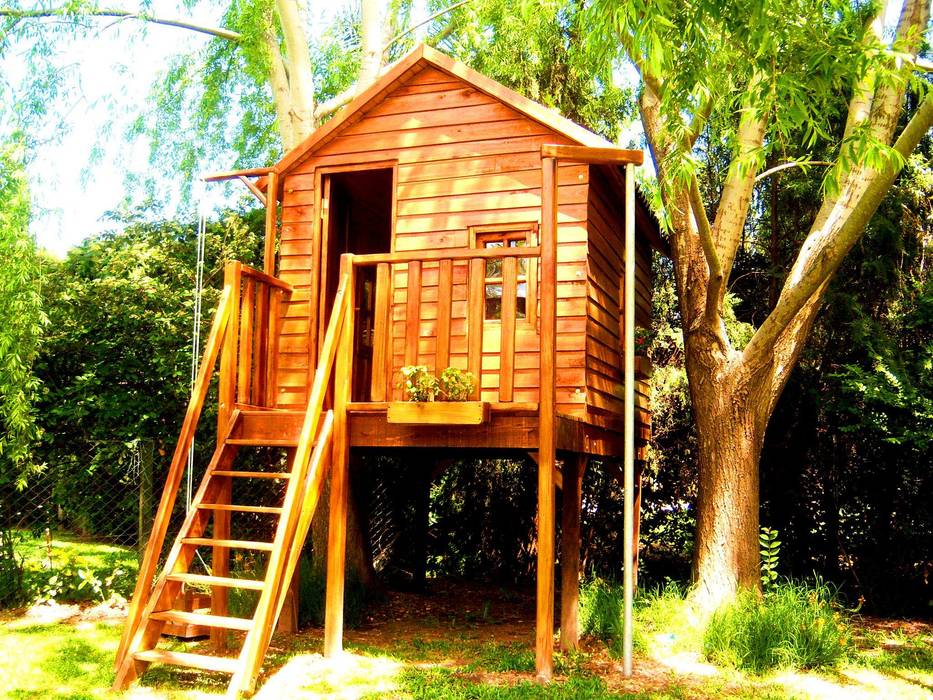 Juegos y casitas para niños, Juegos del Bosque Juegos del Bosque Jardines rústicos Columpios y zonas de juego