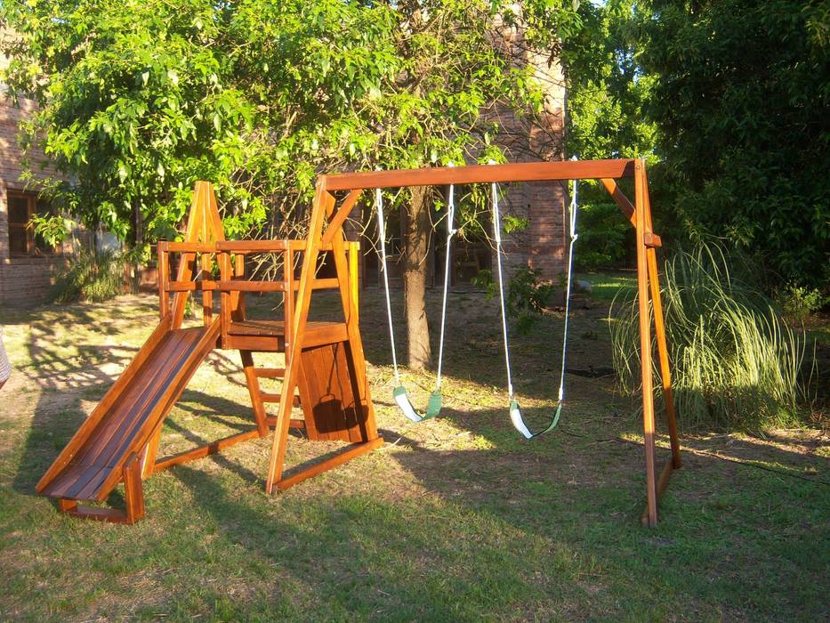 Juegos y casitas para niños, Juegos del Bosque Juegos del Bosque Jardines de estilo rústico Columpios y zonas de juego