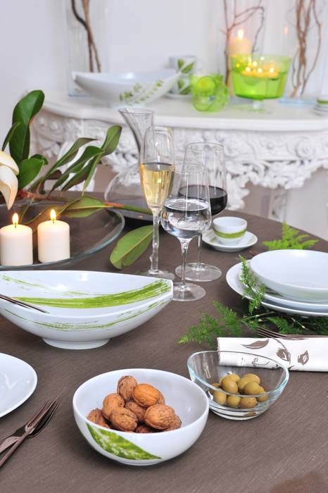 Welcome to Casa Alegre, Casa Alegre Casa Alegre Modern dining room Porcelain Crockery & glassware