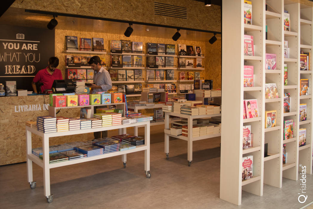 Livraria do Mercado , Q'riaideias Q'riaideias Commercial spaces Offices & stores