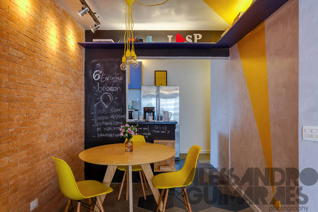 Detalhe Mesa de Jantar | Apartamento Perdizes homify Salas de jantar modernas