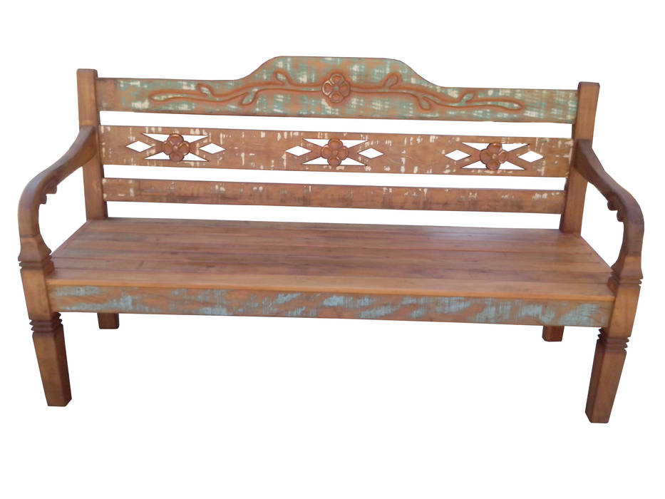 Bancos Rústicos, Barrocarte Barrocarte Patios & Decks Solid Wood Wood effect Furniture